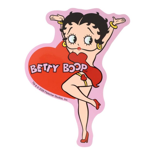 ベティブープ ダイカットシール アウトドアステッカー ハート BETTY BOOP スモールプラネット