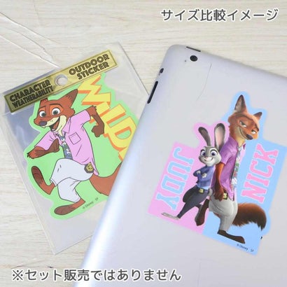 ズートピア ダイカットシール アウトドアステッカー ニック ディズニー スモールプラネット｜詳細画像