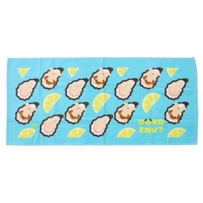 DOKOINU フェイスタオル プリントロングタオル カキ ドコイヌ オクタニ おもしろタオル 面白雑貨 グッズ【返品不可商品】｜詳細画像