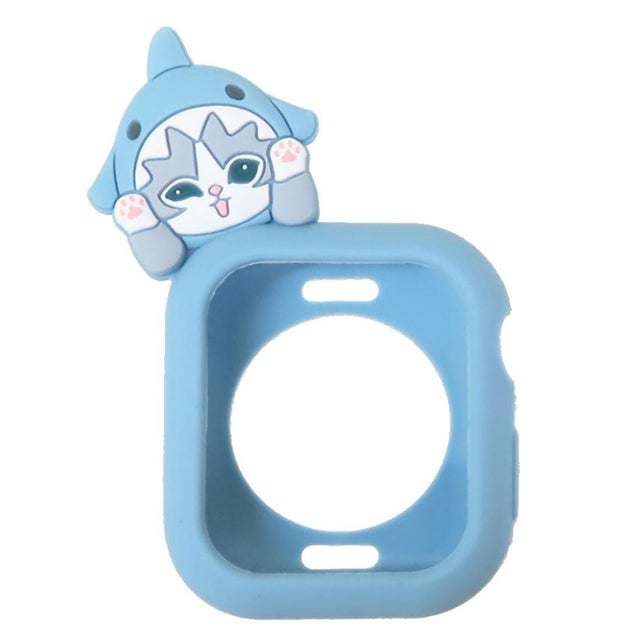 モフサンド アップルウォッチカバー Apple Watch シリコンケース 41 40mm対応 サメにゃん mofusand グルマンディーズ 保護ケース アップルウォッチケース キャラクター グッズ