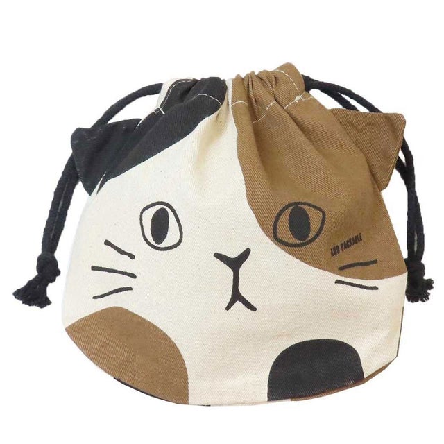 AND PACKABLE 巾着袋 きんちゃくポーチ PO カリコF テクノプライム 小物入れ かわいい グッズ