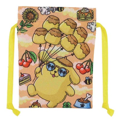 モルガxサンリオキャラクターズ 巾着袋 豆巾着 ポムポムプリン Sanrio マリモクラフト｜詳細画像