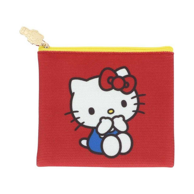 サンリオキャラクターズ 平ポーチ フラットニットポーチ ハローキティ Sanrio サンスター文具