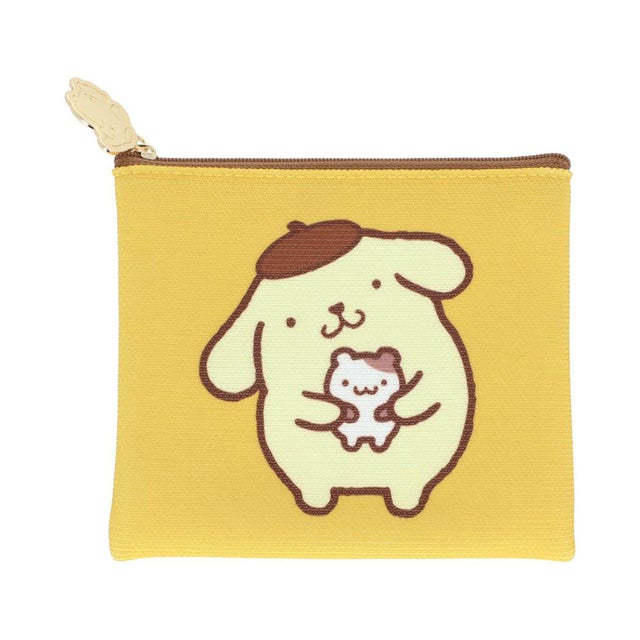 サンリオキャラクターズ 平ポーチ フラットニットポーチ ポムポムプリン Sanrio サンスター文具