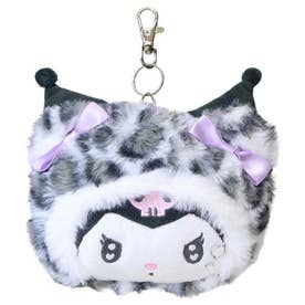サンリオキャラクターズ 定期入れ フェイスリールパスケース ヒョウ柄ホワイト クロミ Sanrio