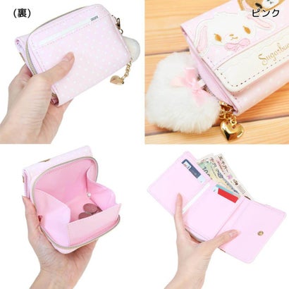 シュガーバニーズ 財布 合皮ドットミニ財布 ピンク Sanrio ラビット｜詳細画像