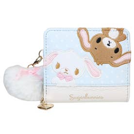 シュガーバニーズ 財布 合皮ドットRF札入 ブルー Sanrio ラビット