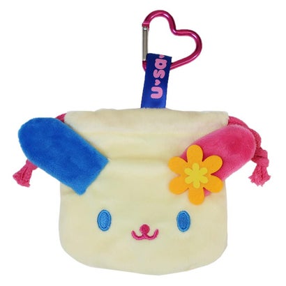 サンリオキャラクターズ 巾着袋 カラビナ付きミニ巾着 ウサハナ Sanrio｜詳細画像
