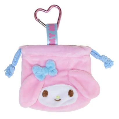 サンリオキャラクターズ 巾着袋 カラビナ付きミニ巾着 マイメロディ Sanrio｜詳細画像