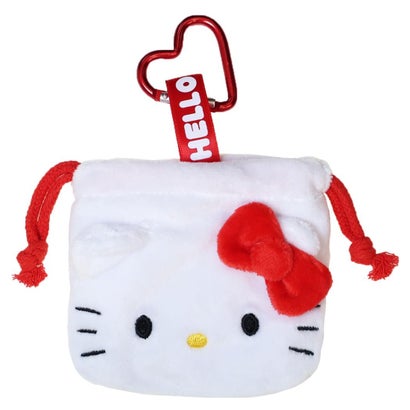 サンリオキャラクターズ 巾着袋 カラビナ付きミニ巾着 ハローキティ Sanrio｜詳細画像