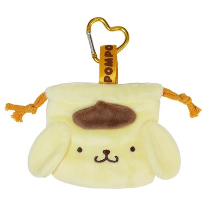 サンリオキャラクターズ 巾着袋 カラビナ付きミニ巾着 ポムポムプリン Sanrio｜詳細画像