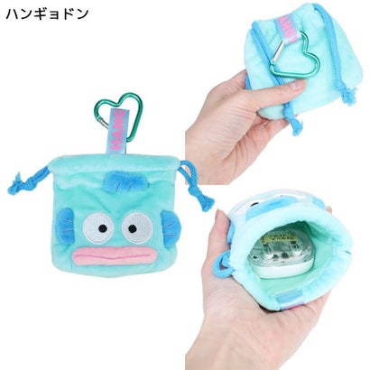 サンリオキャラクターズ 巾着袋 カラビナ付きミニ巾着 ハンギョドン Sanrio｜詳細画像