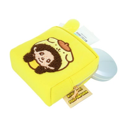 ポムポムプリン x モンチッチ ミニポーチ サガラ刺繍ミニポーチ モンチッチくん サンリオ サンスター文具｜詳細画像