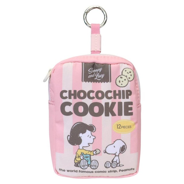 スヌーピー マルチポーチ カラビナ ポーチ チョコチップクッキー ピーナッツ マリモクラフト
