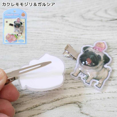 こびとづかん ヘアクリップ ボンボンドロップ 前髪クリップ カクレモモジリ＆ガルシア クーリア｜詳細画像