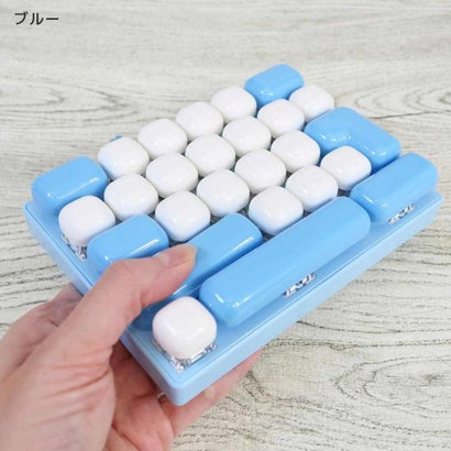 シネマコレクション cinemacollection キーチェーン パソコン風キーボードキーホルダー ブルー カミオジャパン｜詳細画像