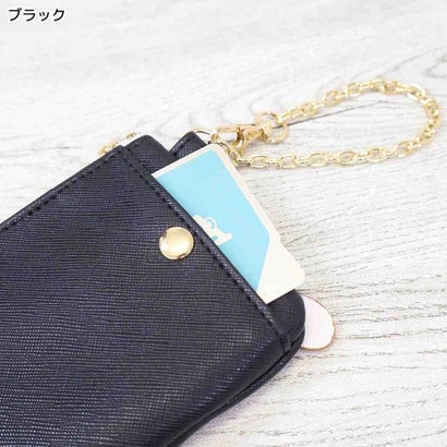 miffy マルチケース OVER APPLIQUE コイン ＆ パスケース ブラック ディックブルーナ エフエービージャパン｜詳細画像