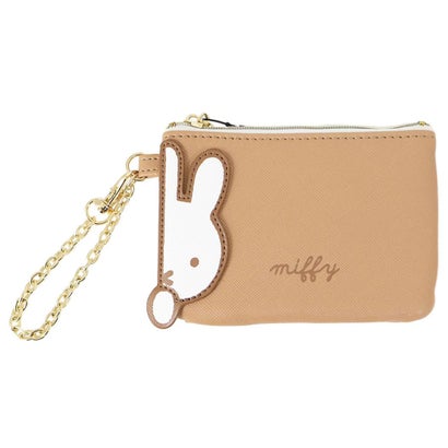 miffy マルチケース OVER APPLIQUE コイン ＆ パスケース ブラウン ディックブルーナ エフエービージャパン｜詳細画像