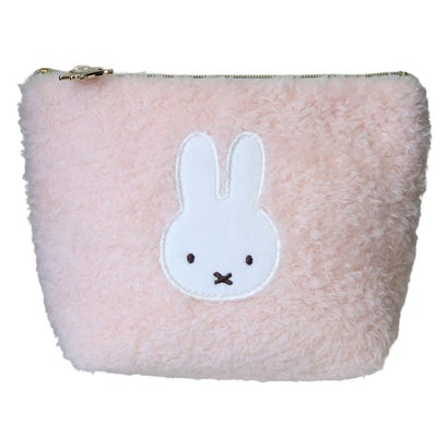 miffy マルチポーチ ボア 台形ポーチ ピンク ディックブルーナ エフエービージャパン｜詳細画像