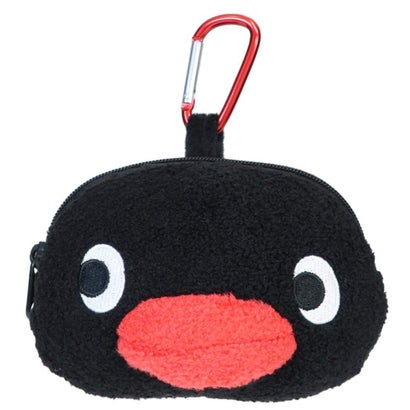ピングー ミニポーチ カラビナ付きぬいぐるみファスナーマスコット ピングー Pingu｜詳細画像