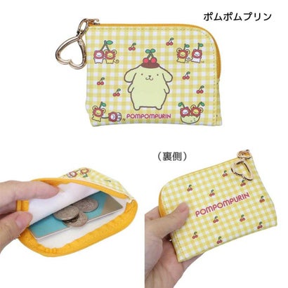 サンリオキャラクターズ ミニポーチ ナスカン付きミニポーチ ポムポムプリン Sanrio アルディ｜詳細画像