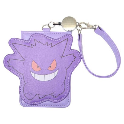 ポケットモンスター 定期入れ リール付きダイカットパスケース ゲンガー ポケモン｜詳細画像