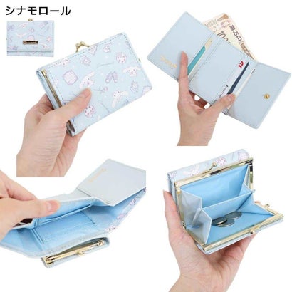 シネマコレクション cinemacollection サンリオキャラクターズ 三つ折り財布 口金財布 シナモロール Sanrio アルディ｜詳細画像