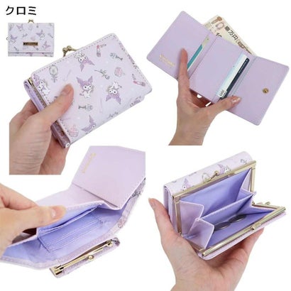 シネマコレクション cinemacollection サンリオキャラクターズ 三つ折り財布 口金財布 クロミ Sanrio アルディ｜詳細画像