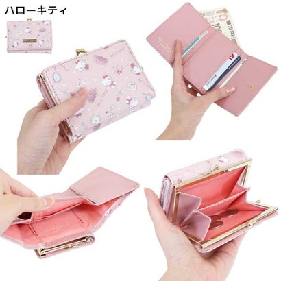 シネマコレクション cinemacollection サンリオキャラクターズ 三つ折り財布 口金財布 ハローキティ Sanrio アルディ｜詳細画像