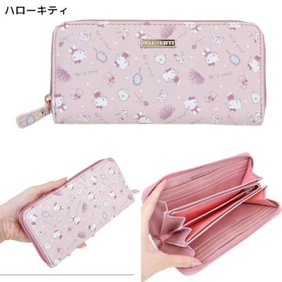 サンリオキャラクターズ ラウンドファスナーロングウォレット ラウンド長財布 ハローキティ Sanrio アルディ｜詳細画像