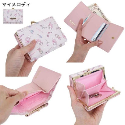 シネマコレクション cinemacollection サンリオキャラクターズ 三つ折り財布 口金財布 マイメロディ Sanrio アルディ｜詳細画像