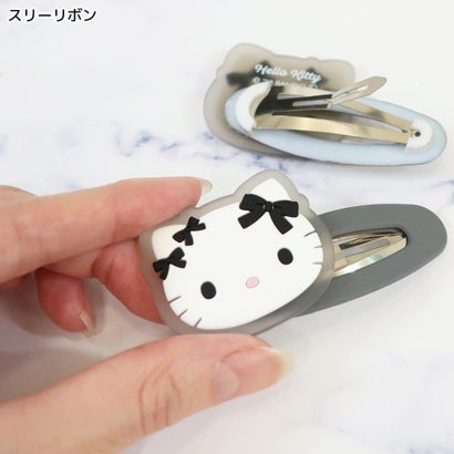 ハローキティ ヘアアクセ パッチン2Pセット スリーリボン サンリオ｜詳細画像