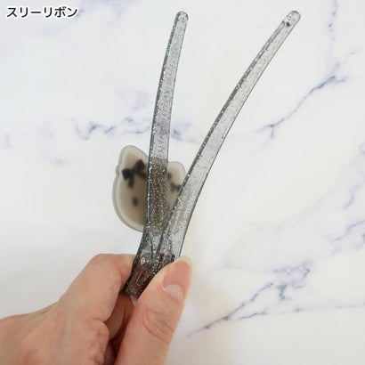 ハローキティ ヘアアクセ ロングクリップ スリーリボン サンリオ｜詳細画像