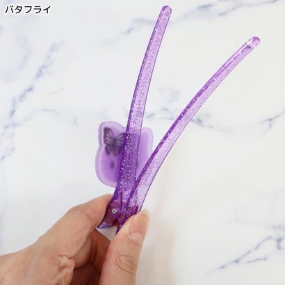 ハローキティ ヘアアクセ ロングクリップ バタフライ サンリオ｜詳細画像