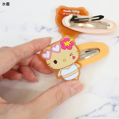 ハローキティ ヘアアクセ パッチン2Pセット 水着 サンリオ｜詳細画像