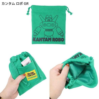 クレヨンしんちゃん 巾着袋 きんちゃくポーチ カンタム ロボ GR スモールプラネット｜詳細画像