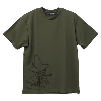 ムーミン Tシャツ リラックスドライ T-SHIRTS スナフキン アーミーグリーン 北欧 ワタナベ｜詳細画像
