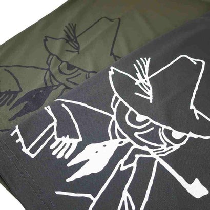 ムーミン Tシャツ リラックスドライ T-SHIRTS スナフキン アーミーグリーン 北欧 ワタナベ｜詳細画像