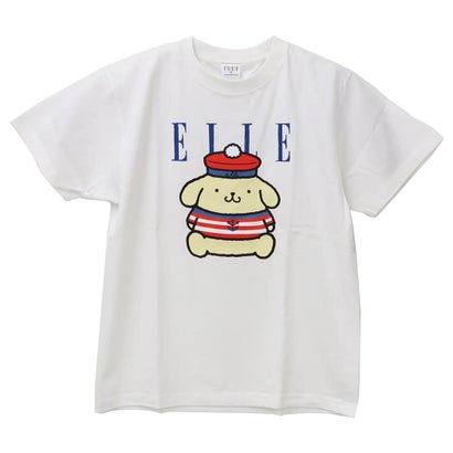 ELLExポムポムプリン T-SHIRTS プレミアムTシャツ ホワイト ワタナベ｜詳細画像
