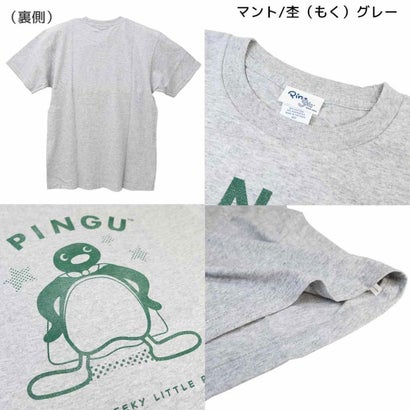 シネマコレクション cinemacollection ピングー T-SHIRTS 掠れプリント Tシャツ Lサイズ マント/杢（もく）グレー Pingu ワタナベ｜詳細画像