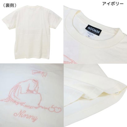 シネマコレクション cinemacollection ムーミン T-SHIRTS 刺繍 Tシャツ ニンニ Mサイズ アイボリー 北欧 ワタナベ｜詳細画像