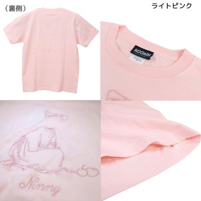 シネマコレクション cinemacollection ムーミン T-SHIRTS 刺繍 Tシャツ ニンニ Mサイズ ライトピンク 北欧 ワタナベ｜詳細画像