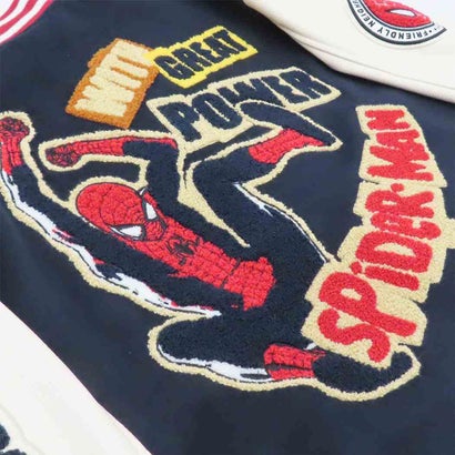 スパイダーマン アウター レディース スタジャン グレートパワー L MARVEL 丸眞 プレゼント スカジャン オーバーサイズ キャラクター グッズ｜詳細画像