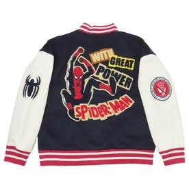 スパイダーマン アウター レディース スタジャン グレートパワー L MARVEL 丸眞 プレゼント スカジャン オーバーサイズ キャラクター グッズ