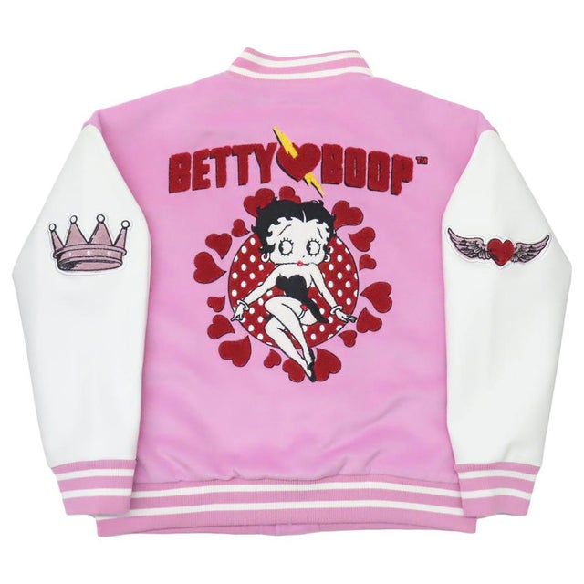 ベティブープ アウター レディース スタジャン キュートスタイルベティー L BETTY BOOP 丸眞 プレゼント スカジャン オーバーサイズ キャラクター グッズ