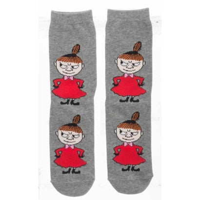 シネマコレクション cinemacollection ムーミン 女性用 靴下 クラシックソックス リトルミイ いたずらっ子 グレー 北欧 ノルディックバディズジャパン｜詳細画像