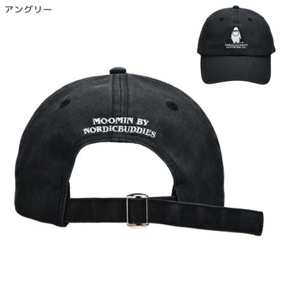 ムーミン 帽子 ウォッシュドダディキャップ アングリー 北欧 ノルディックバディズジャパン｜詳細画像