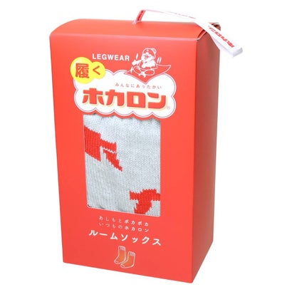 シネマコレクション cinemacollection 靴下 カタカナホカロン レディースロゴソックス グレイ フレンズヒル｜詳細画像