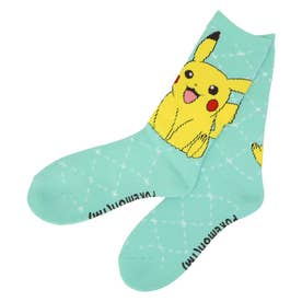 ポケットモンスター 女性用防寒室内靴下 ぽっかぽかルームソックス ピカチュウ/チェック ポケモン スモールプラネット