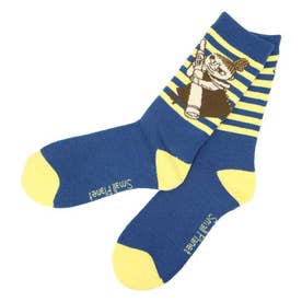 MOOMIN 女性用防寒室内靴下 ぽっかぽかルームソックス リトルミイ/望遠鏡 北欧 スモールプラネット